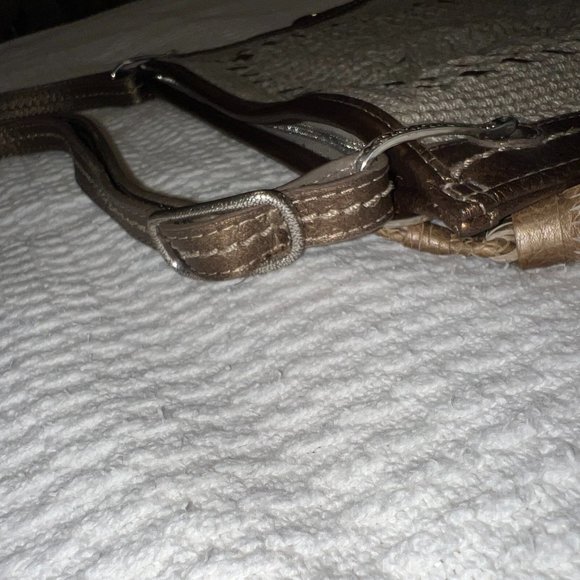 BRIGHTON PEWTER HAND CROCHETED SHOULDER BAG - Picture 5 of 16